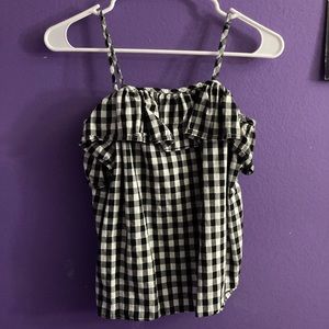 A new day gingham ruffle tank top/cami size XS cottagecore/kawaii style